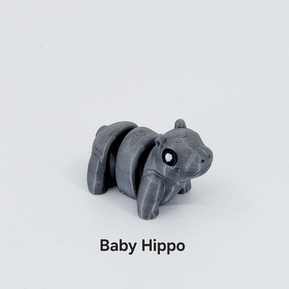 Mini Animal 3D Print Articulated Figurines Toys - Home Decor for Kids and Adults