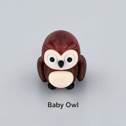 Mini Animal 3D Print Articulated Figurines Toys - Home Decor for Kids and Adults