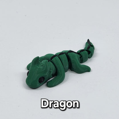 Mini Animal 3D Print Articulated Figurines Toys - Home Decor for Kids and Adults